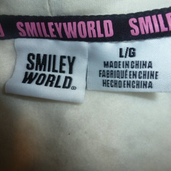 ๐ธ Smiley World Womenโs Hoodie Sweatshirt โ Size L ๐ธ - Picture 8 of 9
